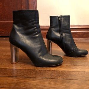Celine Round Toe Leather Boots